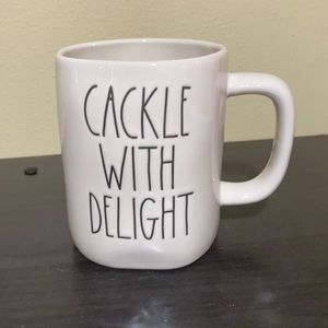 New Rae Dunn Cackle With Delight witch hat mug